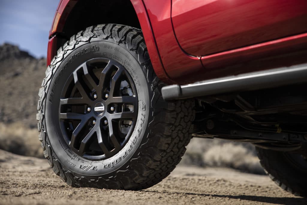 Ranger Ford Performance Level 2 and Level 3 BF Goodrich tire
